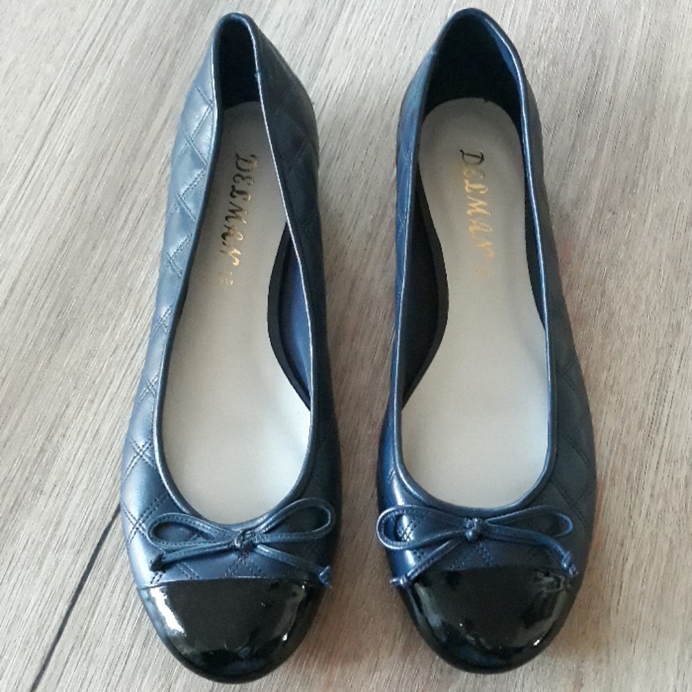 Delman 8.5M Willa Navy/Black Patent